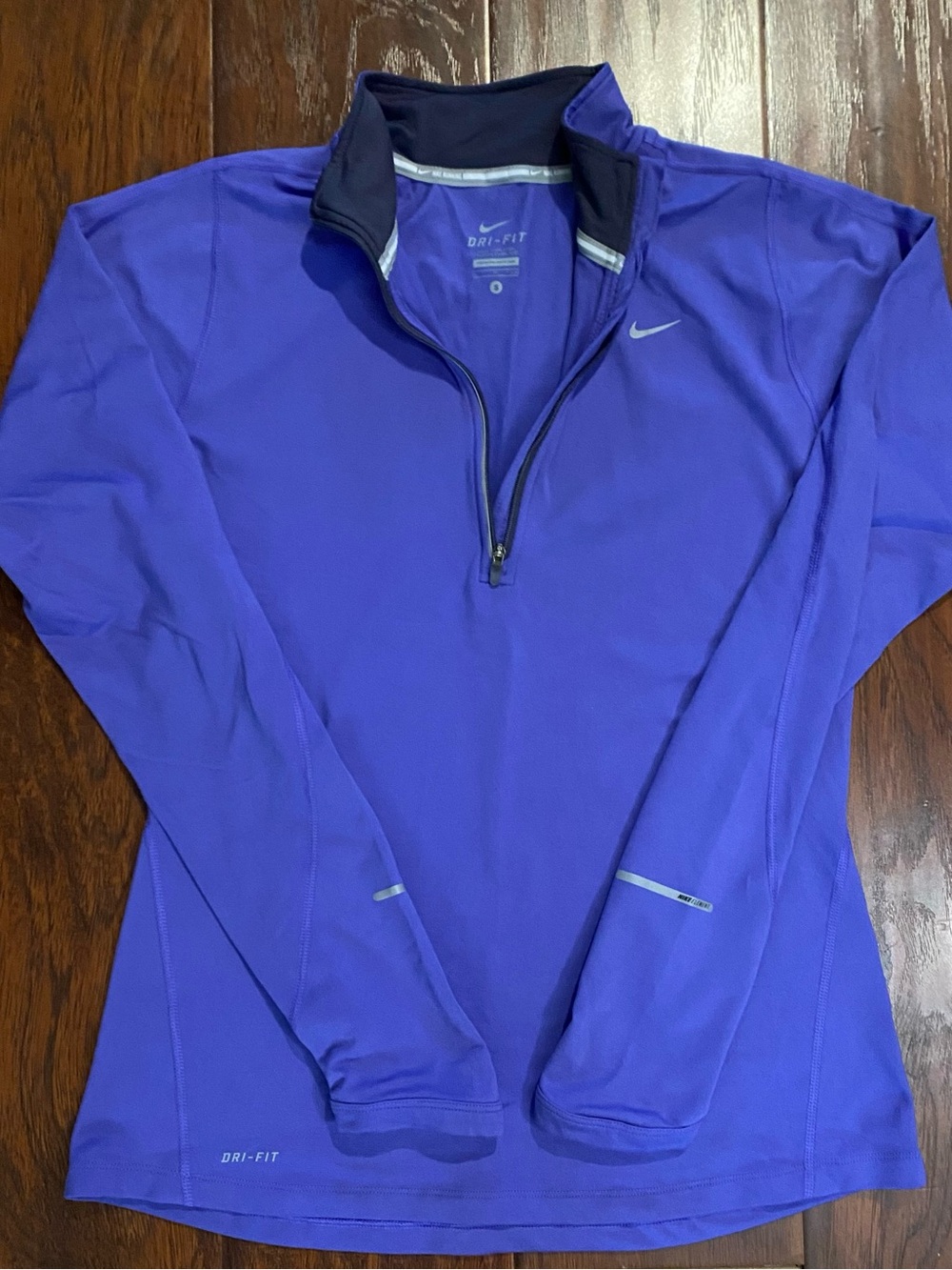 Nike Purple DRI-FIT Quarter-Zip Running Top